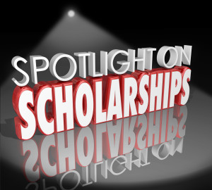 Spotlight on Scholarships Words Tuition Payment College Degree