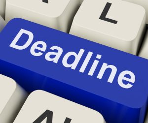 Deadline Key Means Target Time Or Finish Date.