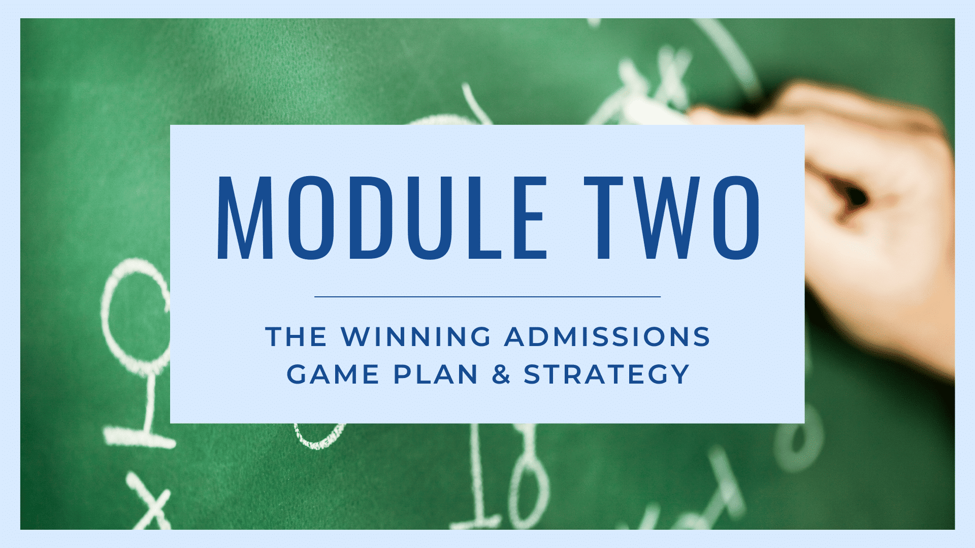 College admissions plan and strategy