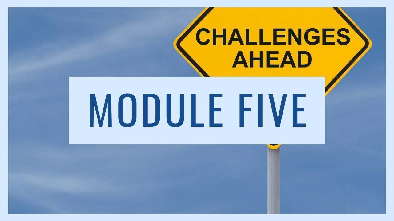  Module 5: How to Navigate Challenges, Setbacks, and Obstacles 